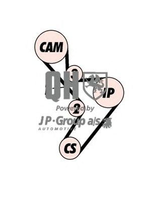 JP GROUP 1212103719 -  Комплект ремня ГРМ